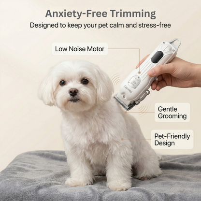 GroomTale Complete Dog Grooming Kit – Rechargeable Clippers, Scissors & Combs Set