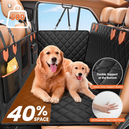 FurFort BackSeat Pro — Waterproof Dog Car Seat Cover & Hard Bottom Extender