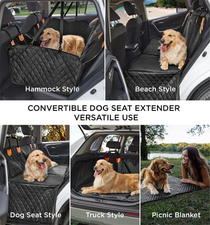 FurFort BackSeat Pro — Waterproof Dog Car Seat Cover & Hard Bottom Extender